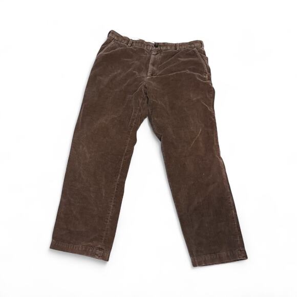 Brooks Brothers Vintage Brown Corduroy Pants Made In USA 100% Cotton Men’s 38x32 - Picture 1 of 3